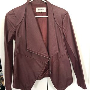 BB Dakota Faux leather Burgundy XS jacket